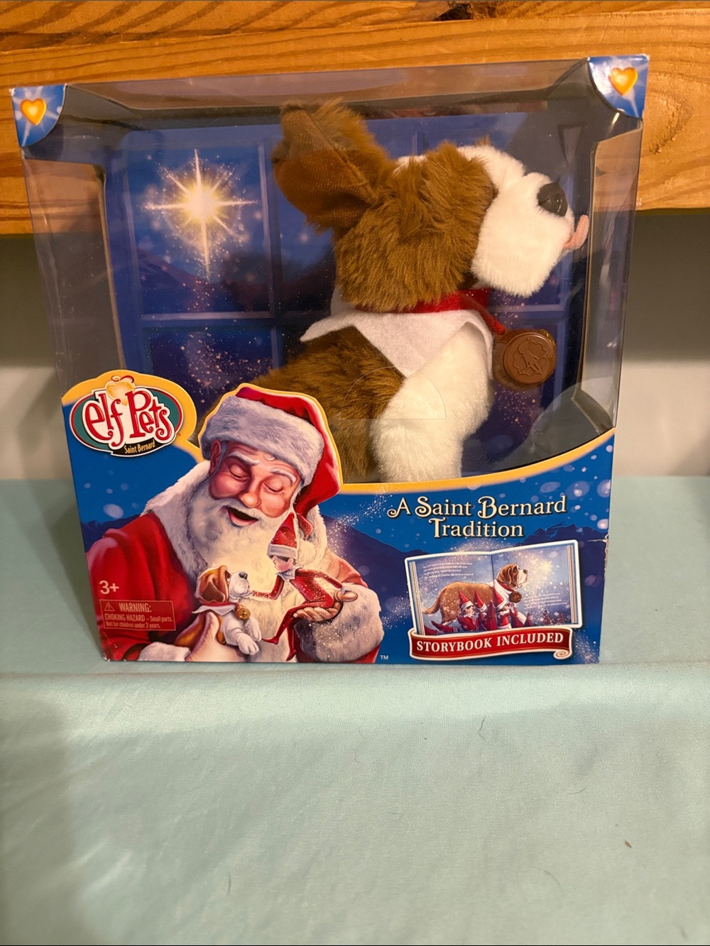 Elf Pets A Saint Bernard Tradition (book included)
